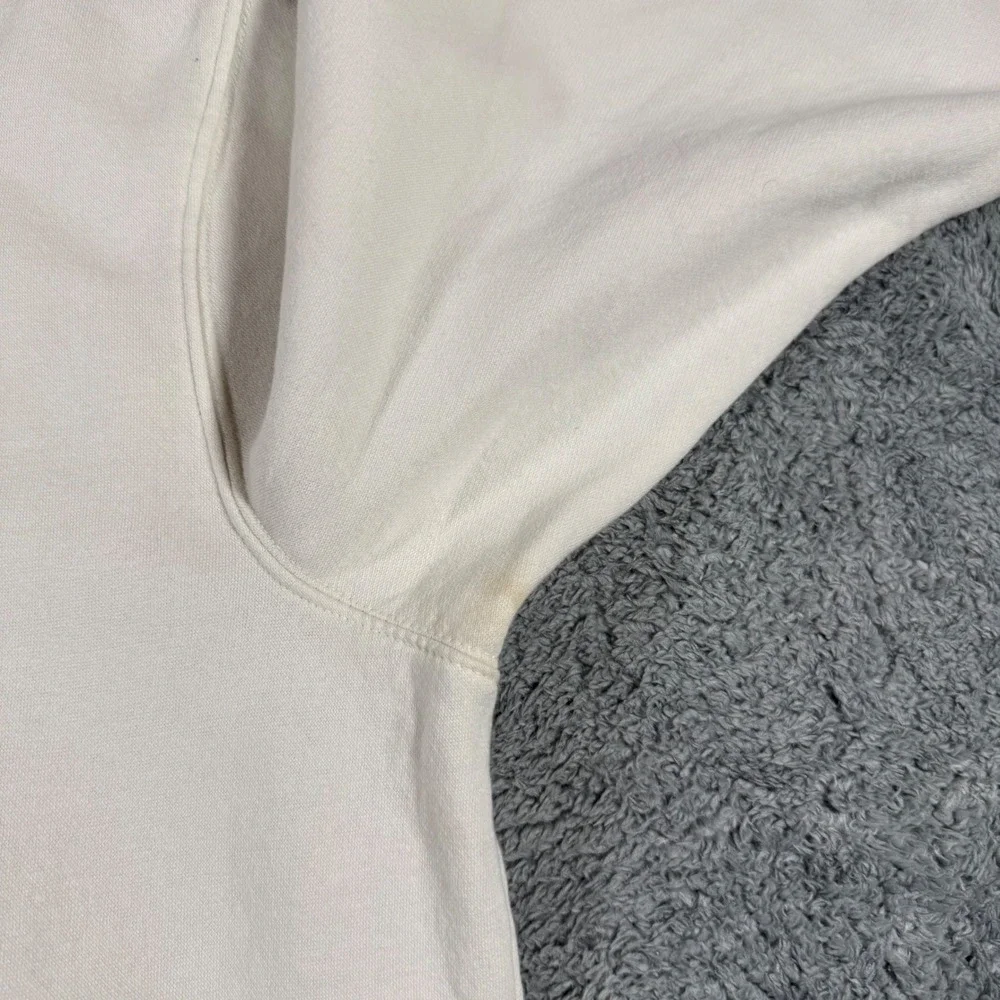 The North Face Cream Pullover‎ Hoodie Sweatshirt Graphic Mens Size XL